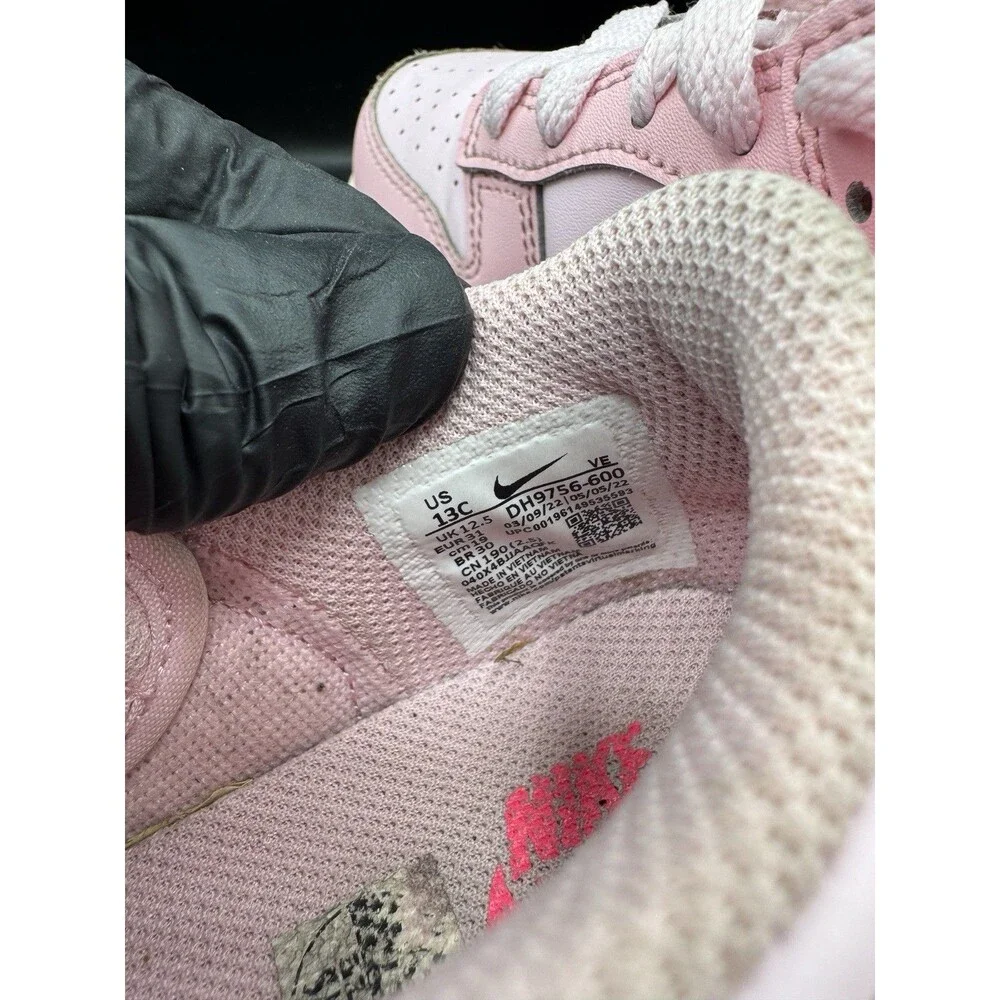 Nike Dunk Low PS 'Triple Pink' Toddler Size 13c